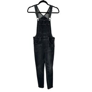 Levi's Premium Black Denim Overalls Jumpsuit Women's Size 28 Skinny Leg‎